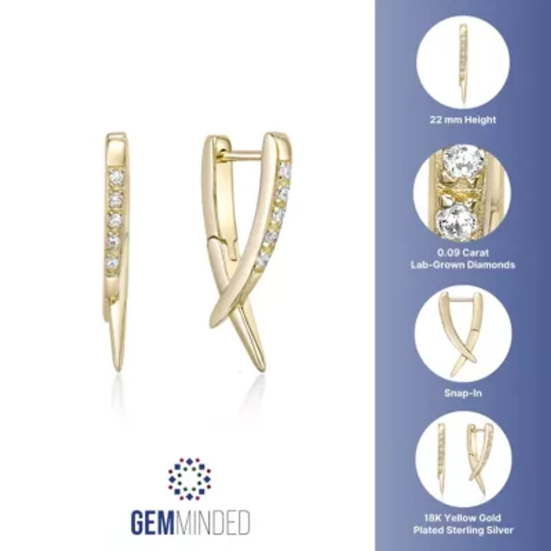 Lab Created 1/10 ct. t.w. Lab-Grown Diamond Earrings Sterling Silver