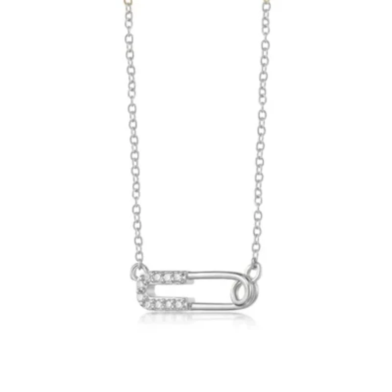 Lab Created 1/10 ct. t.w. Lab-Grown Diamond Pendant Necklace Sterling Silver