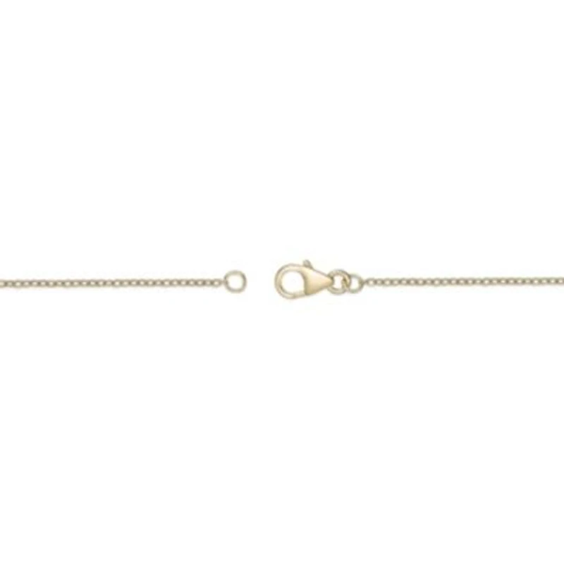 Lab Created Gemminded Lab-Grown Diamond Accent Moon Pendant Necklace in 18k Gold Over Silver