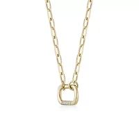 Lab Created Gemminded Lab-Grown Diamond Accent Pendant Necklace in 18k Gold Over Silver