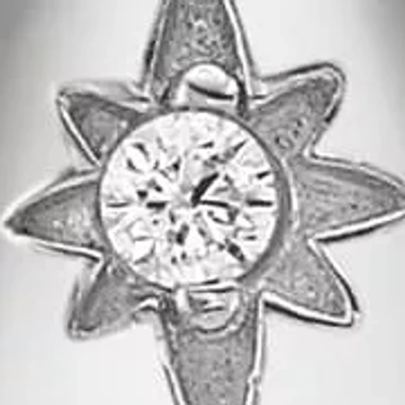 Lab Created 1/10 ct. t.w. Lab-Grown Diamond Hoop Earrings Sterling Silver