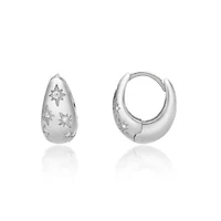 Lab Created 1/10 ct. t.w. Lab-Grown Diamond Hoop Earrings Sterling Silver
