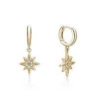 Lab Created Gemminded Lab-Grown Diamond Accent Earrings in 18k Gold Over Silver