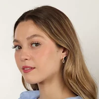 Lab Created Gemminded 1/10 ct. t.w. Lab-Grown Diamond Earrings in 18k Gold Over Silver