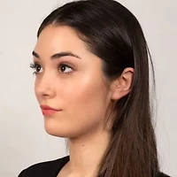Lab Created Lila Moon Lab-Grown Diamond Accent 3-Stone Nose Stud in 10K Gold