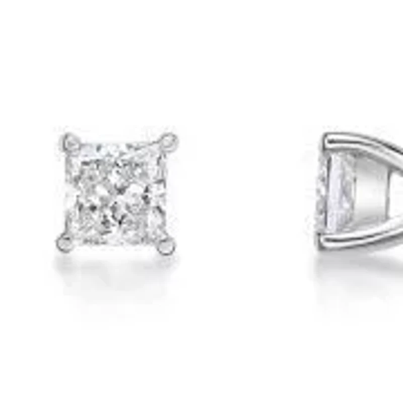 Lab Created 5/8 ct. t.w. Lab Grown Diamond Stud Earrings in 14K White Gold