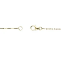 Lab Created Gemminded Lab-Grown Diamond Accent Framed Cross Pendant Necklace in 18k Gold Over Silver