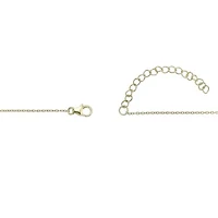 Lab Created Gemminded Lab-Grown Diamond Accent Star of David Pendant Necklace in 18k Gold Over Silver