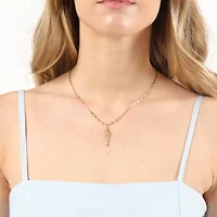Lab Created Gemminded Lab-Grown Diamond Accent Fish Pendant Necklace in 18k Gold Over Silver