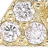 Lab Created 18k Gold Plated Silver 1/4 CTTW Lab Grown Diamond Star of David Earrings