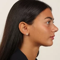 Lab Created 18k Gold Plated Silver 1/4 CTTW Lab Grown Diamond Star of David Earrings