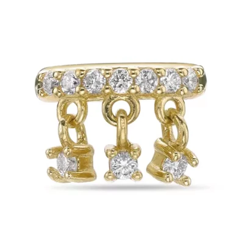 Lab Created Gemminded 1/ ct. t.w. Lab-Grown Diamond Ear Cuff in 18k Gold over Silver