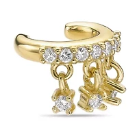 Lab Created Gemminded 1/ ct. t.w. Lab-Grown Diamond Ear Cuff in 18k Gold over Silver