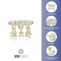 Lab Created Gemminded 1/ ct. t.w. Lab-Grown Diamond Ear Cuff in 18k Gold over Silver