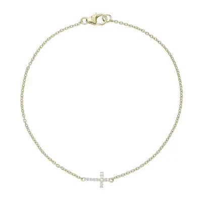 Lab Created Gemminded Lab-Grown Diamond Accent Bracelet in 18K Gold Over Silver