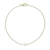 Lab Created Gemminded Lab-Grown Diamond Accent Bracelet in 18K Gold Over Silver