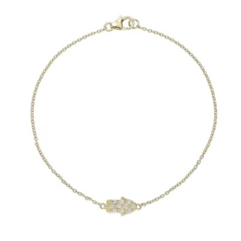 Lab Created Gemminded 1/ ct. t.w. Lab-Grown Diamond Bracelet in 18K Gold Over Silver
