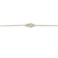 Lab Created Gemminded 1/ ct. t.w. Lab-Grown Diamond Bracelet in 18K Gold Over Silver