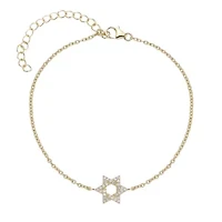 Lab Created Gemminded 1/ ct. t.w. Lab-Grown Diamond Bracelet in 18K Gold Over Silver