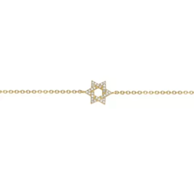 Lab Created Gemminded 1/ ct. t.w. Lab-Grown Diamond Bracelet in 18K Gold Over Silver
