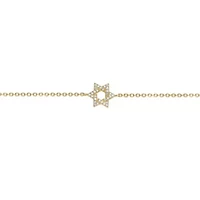 Lab Created Gemminded 1/ ct. t.w. Lab-Grown Diamond Bracelet in 18K Gold Over Silver