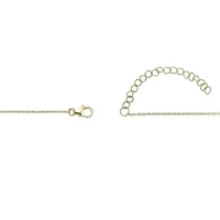 Lab Created 18k Gold Plated Sterling Silver 7/8 cttw. Lab Grown Diamond "Chai" Pendant Necklace