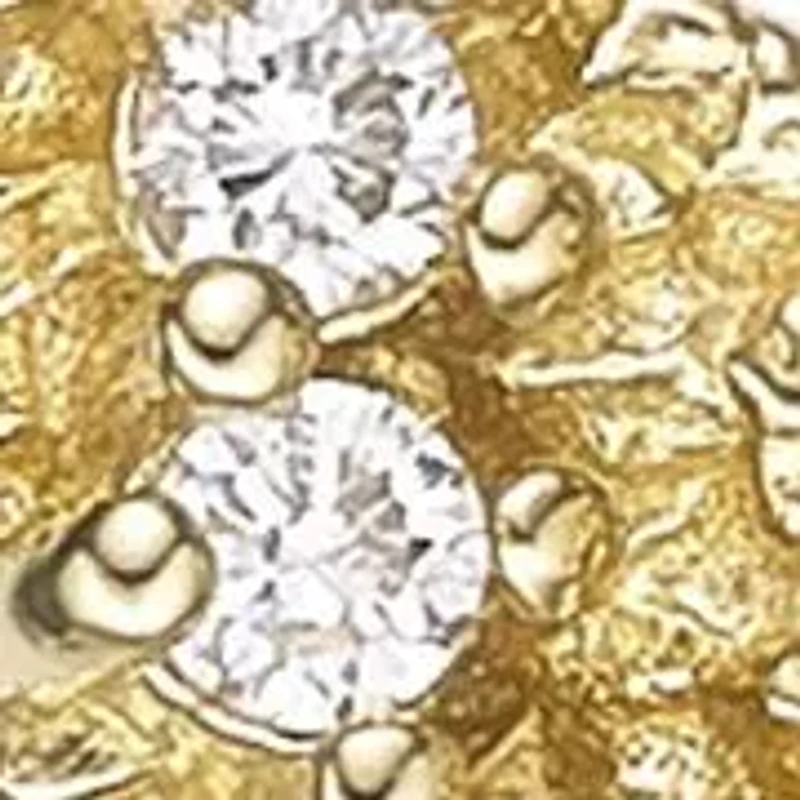 Lab Created 18k Gold Plated Sterling Silver 1/10 cttw. Lab Grown Diamond Angel Pendant Necklace