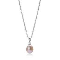 Sterling Silver Pearl Pendant Necklace