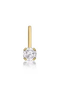 Lila Moon 90 Degree Angle Freshwater Cultured Pearl Nose Stud in 14K Gold