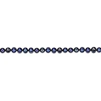 Sterling Silver Black Pearl Beaded Bracelet