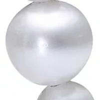 Sterling Silver Pearl Beaded Station Hoop Earrings