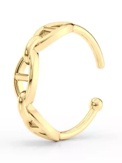 Lila Moon Open Nose Ring in 10K Gold
