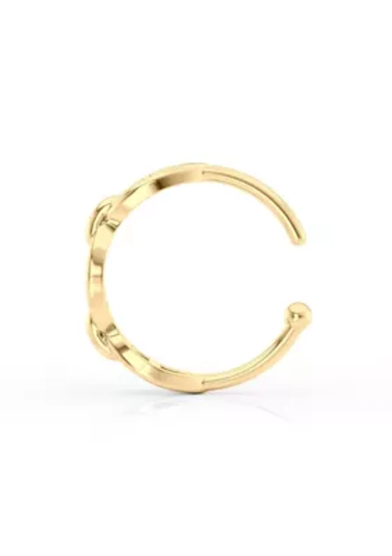 Lila Moon Open Nose Ring in 10K Gold
