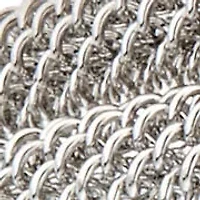 Knot Mesh Cuff Bracelet – Steel Tone