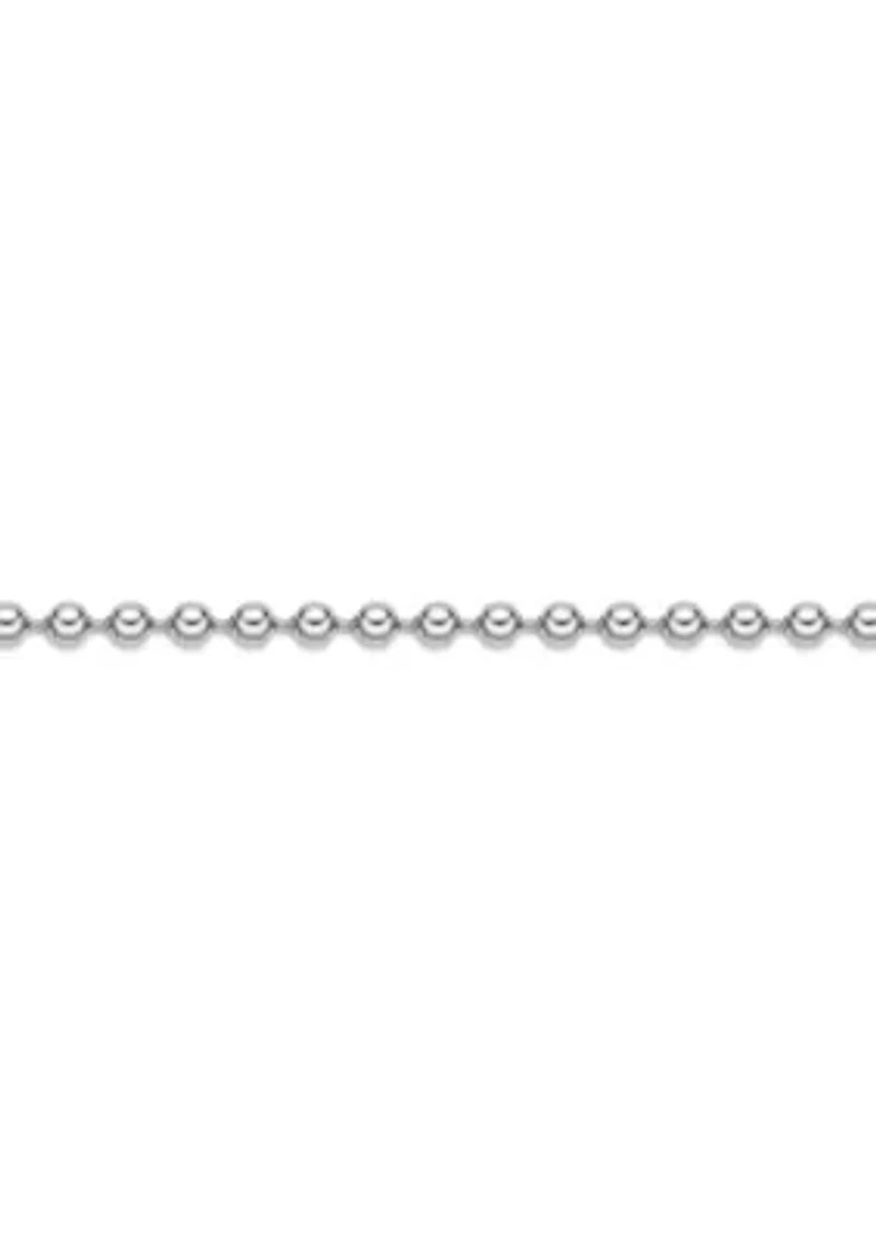 Stainless Steel 1MM Replacement Ball Chain Necklace with Lobster Closure, 22" Length