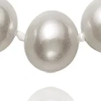 6 Millimeter A Quality Cultured Freshwater Pearl Inch Strand Necklace in 14K Yellow Gold