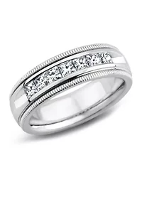 Men's 1.5 ct. t.w. Square-Cut Diamond Ring in 14K White Gold