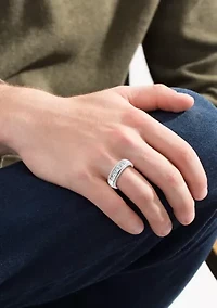Men's 1.5 ct. t.w. Square-Cut Diamond Ring in 14K White Gold