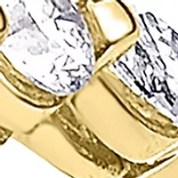 1/4 ct. t.w. Marquise and Round Diamond Alternating Stackable Band 14K Gold
