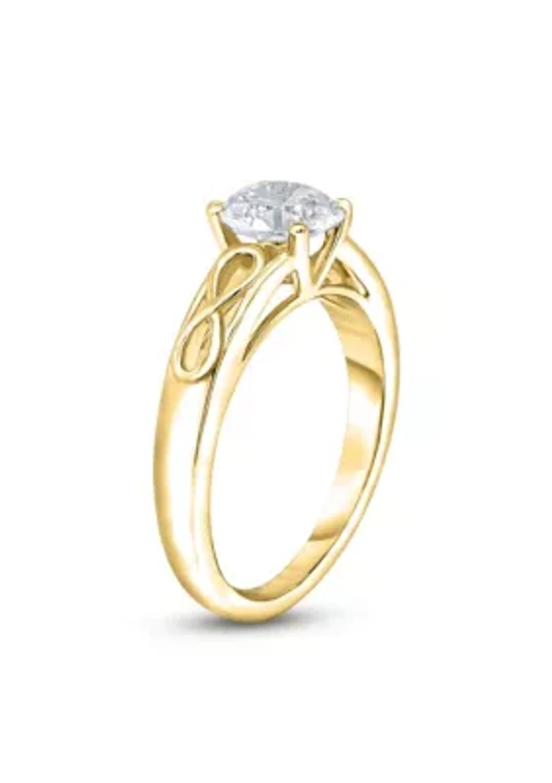 1 C.T.T.W Diamond 14K Solitaire Ring