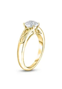1 C.T.T.W Diamond 14K Solitaire Ring