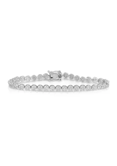 1.0 ct. t.w. Round-cut Diamond Tennis Bracelet in 10K White Gold