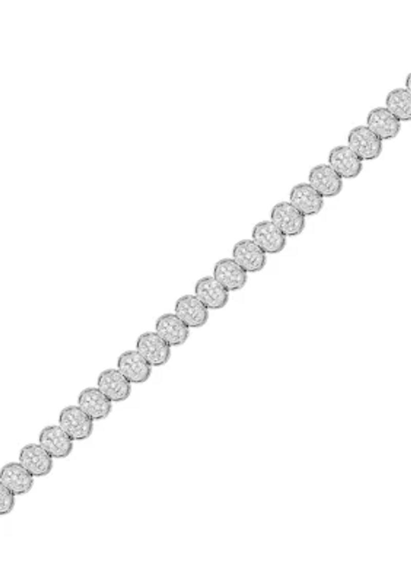 1.0 ct. t.w. Round-cut Diamond Tennis Bracelet in 10K White Gold