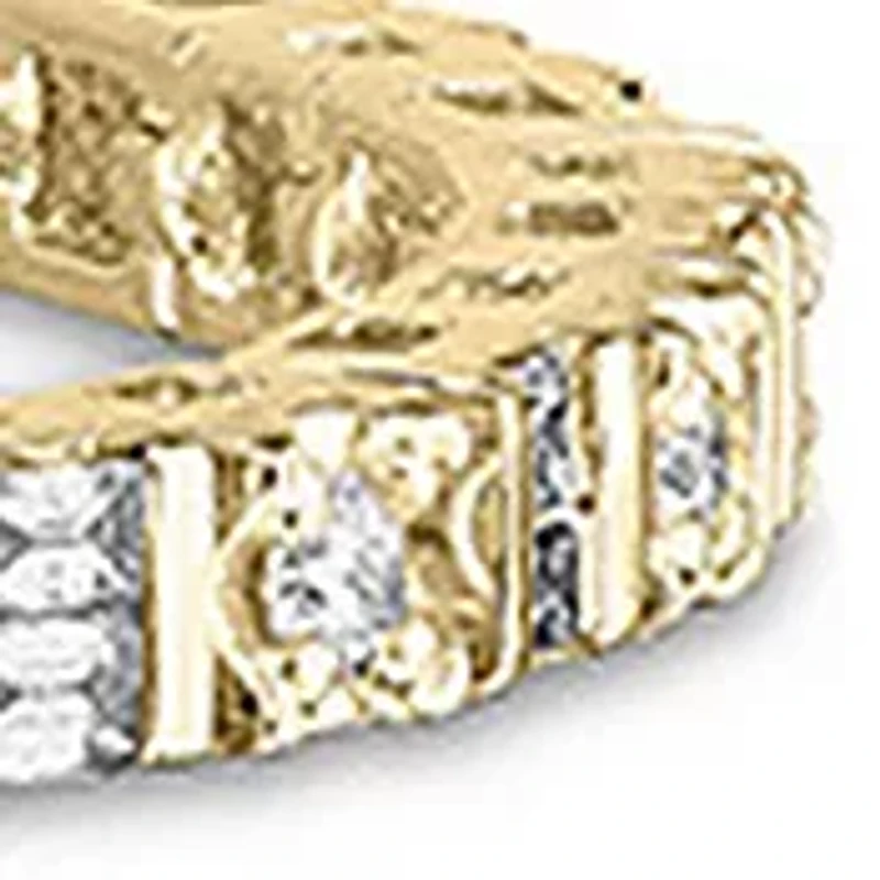 1/2 ct. t.w. Baguette and Round Diamond Tennis Bracelet in 10K Gold (I/I2)