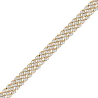 Lab Created Sterling Silver 3 Cttw Lab-Grown GH/SI2 Diamond Bracelet
