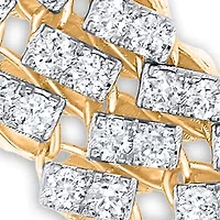Lab Created Sterling Silver 5 Cttw Lab-Grown GH/SI2 Diamond Bracelet