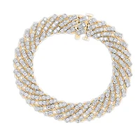 Lab Created Sterling Silver 5 Cttw Lab-Grown GH/SI2 Diamond Bracelet