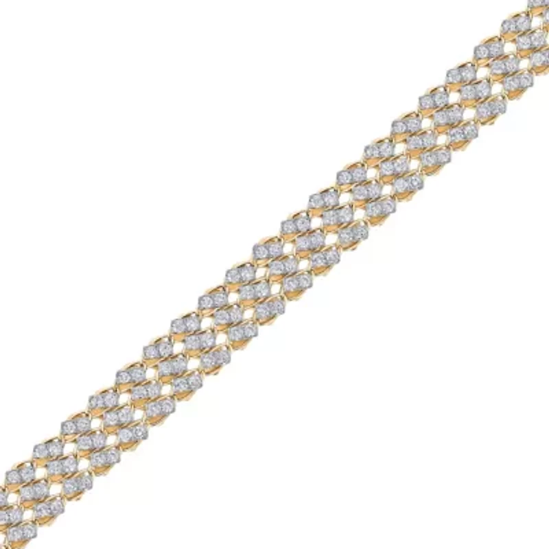 Lab Created Sterling Silver 5 Cttw Lab-Grown GH/SI2 Diamond Bracelet
