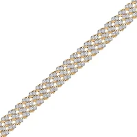 Lab Created Sterling Silver 5 Cttw Lab-Grown GH/SI2 Diamond Bracelet
