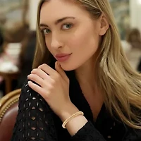 Lab Created Sterling Silver 1 Cttw Lab-Grown GH/SI2 Diamond Bracelet